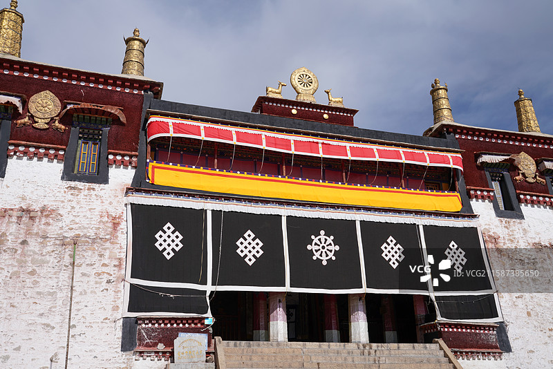 西藏 拉萨 哲蚌寺 格鲁派 宗喀巴图片素材