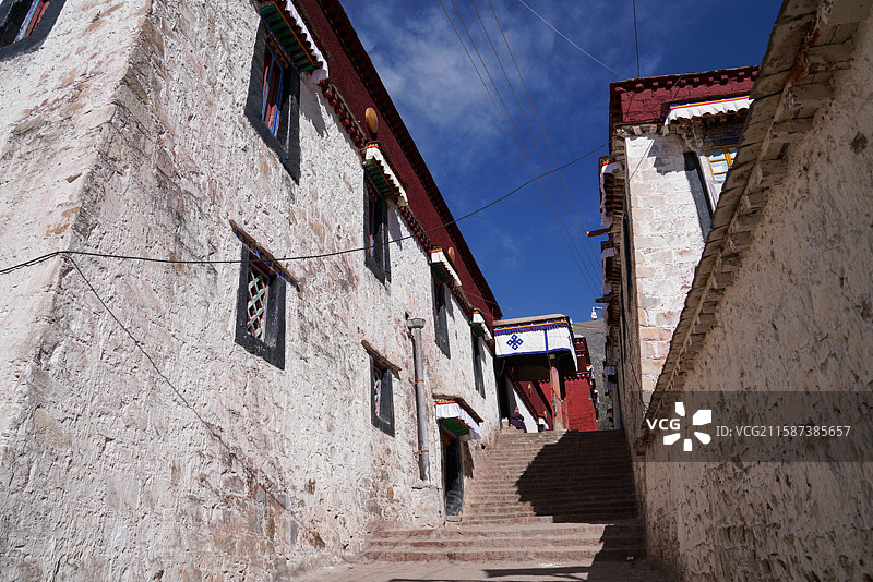 西藏 拉萨 哲蚌寺 格鲁派 宗喀巴图片素材