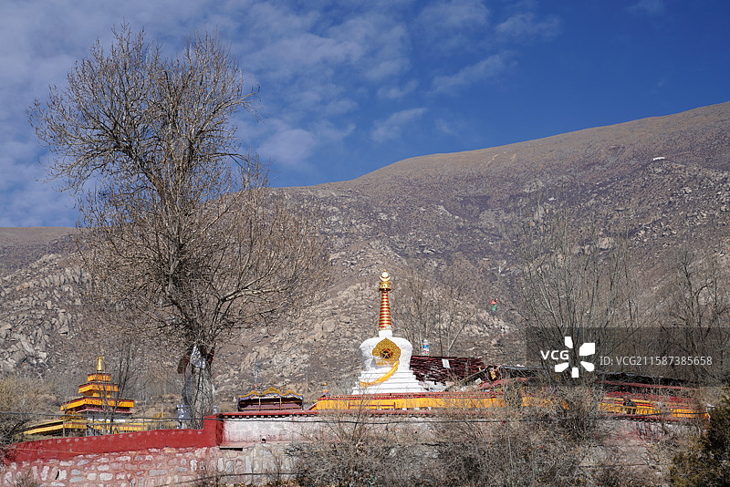 西藏 拉萨 哲蚌寺 格鲁派 宗喀巴图片素材