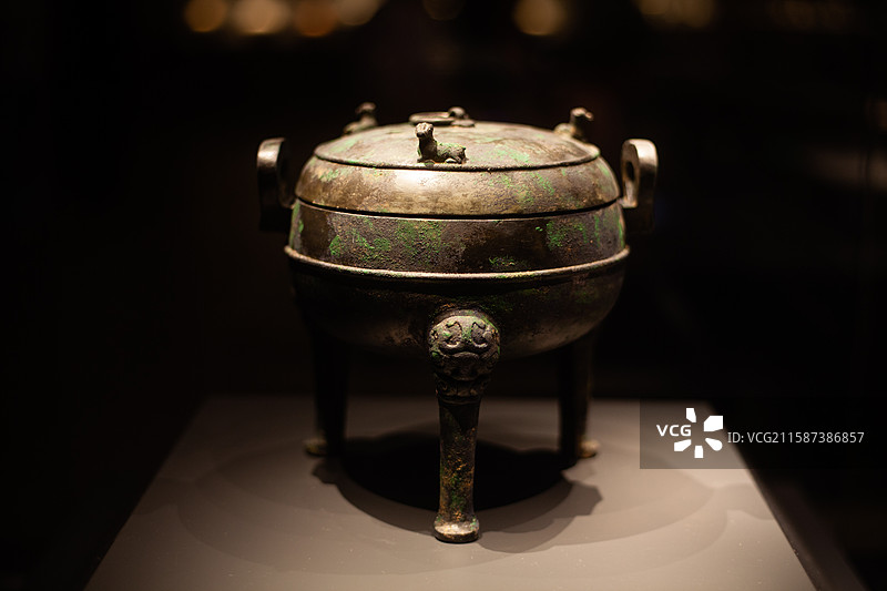 寿春府鼎-安徽楚文化博物馆-寿县博物馆新馆图片素材