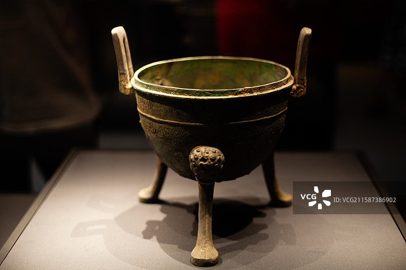 蔡侯鼎-安徽楚文化博物馆-寿县博物馆新馆图片素材