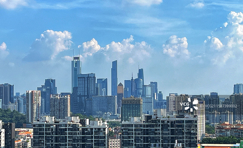 广州天际线图片素材