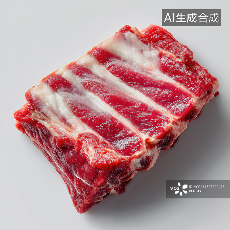 【AI数字艺术】猪肋排猪肉元素图片素材
