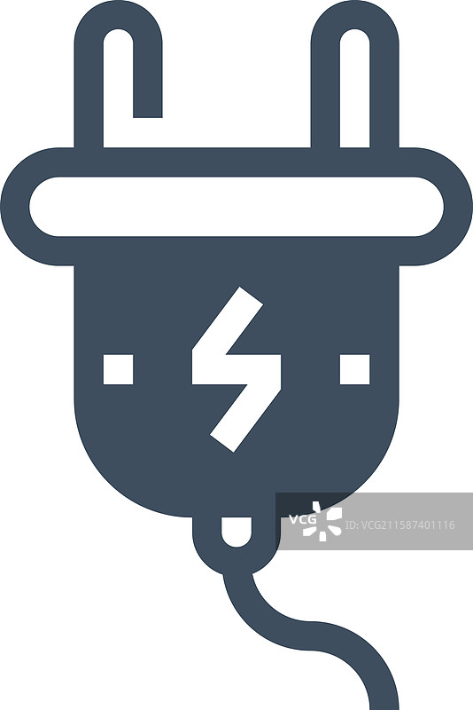 平面电源插头网络图标概念图片素材