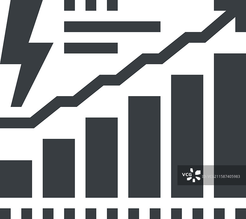 能源消耗平稳线条网页图标概念图片素材