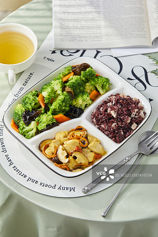 健康饮食 一人食工作餐便当图片素材