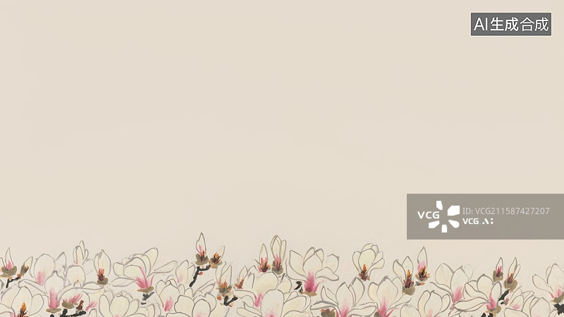 【AI数字艺术】水墨画居下图片素材