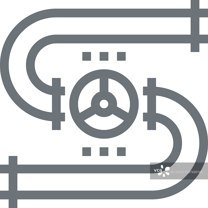 燃料管道平面线条网页图标概念图片素材