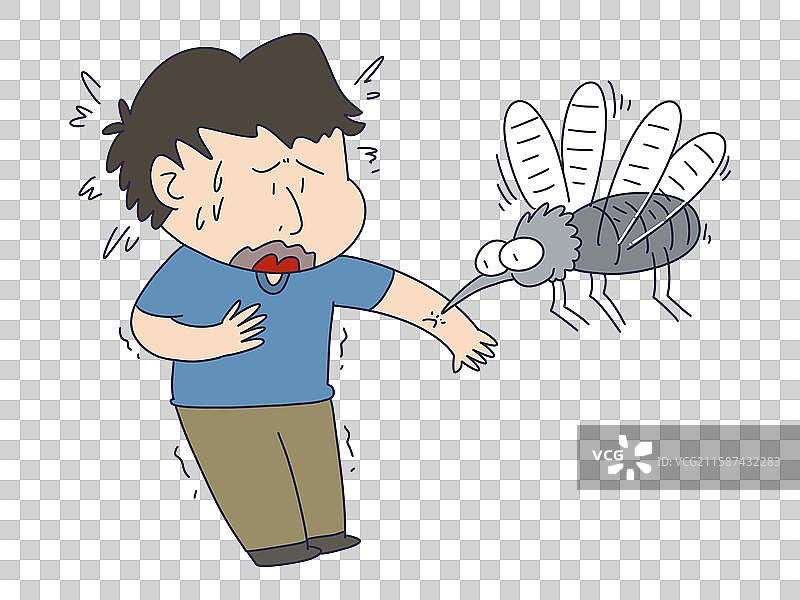 蚊虫叮咬的人物图片素材
