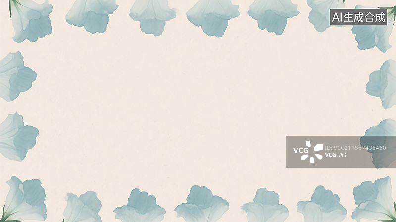 【AI数字艺术】水墨画植物花卉背景-常规图片素材