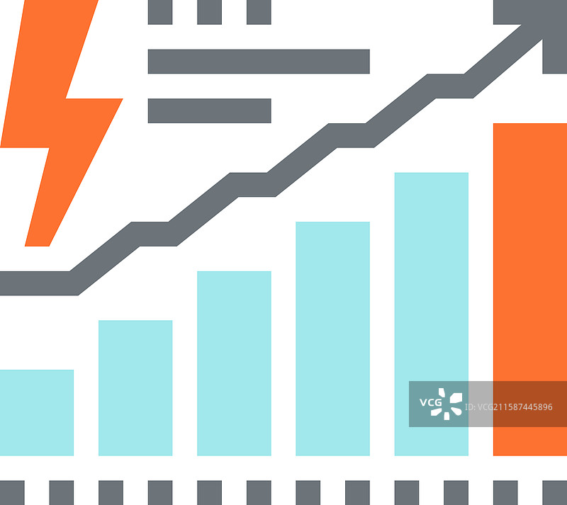 能源消耗平稳线条网页图标概念图片素材