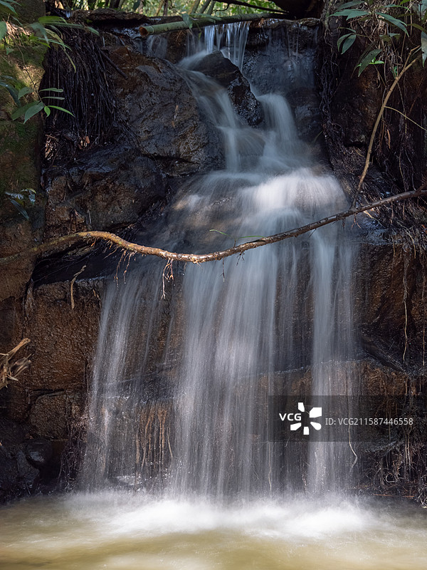 广州滴水岩森林公园溪流各处特写图片素材