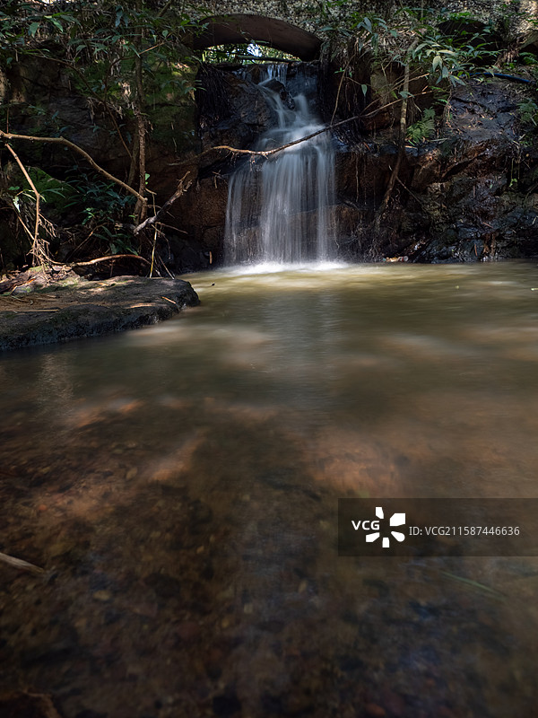 广州滴水岩森林公园溪流各处特写图片素材