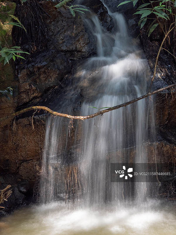 广州滴水岩森林公园溪流各处特写图片素材