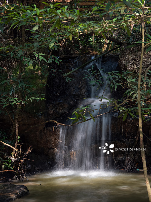 广州滴水岩森林公园溪流各处特写图片素材