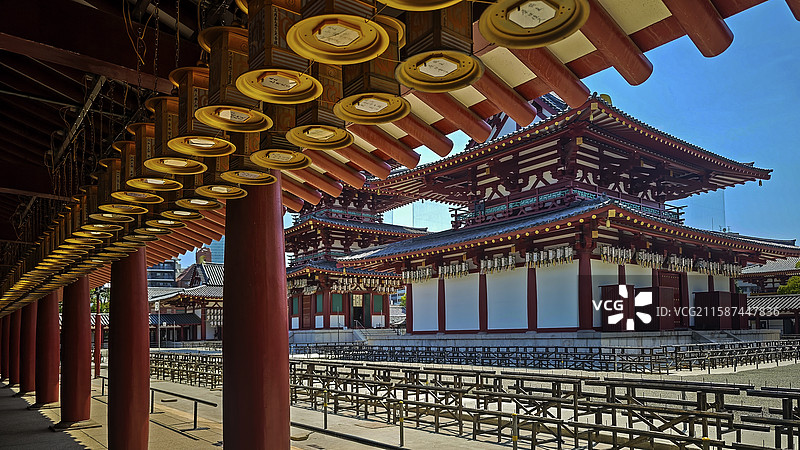 日本大阪四天王寺金堂图片素材