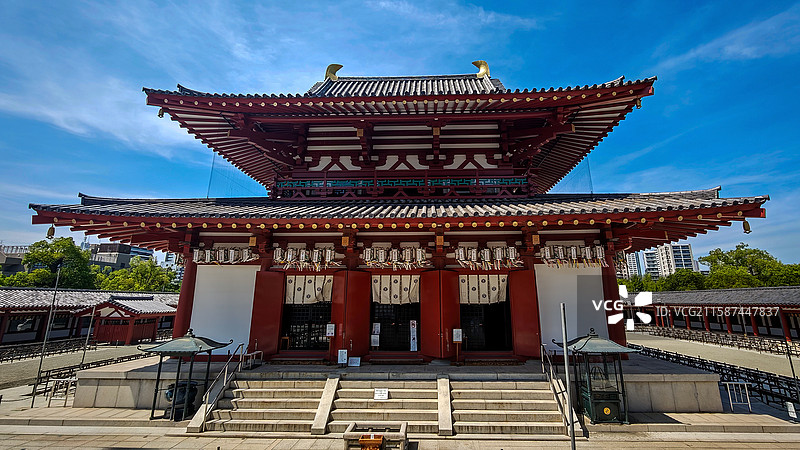 日本大阪四天王寺金堂图片素材