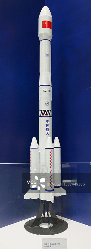 长征三号乙运载火箭1:25模型图片素材