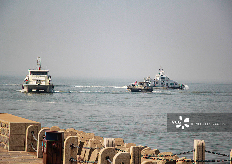 江苏连云港：秦山岛旅游人气旺图片素材