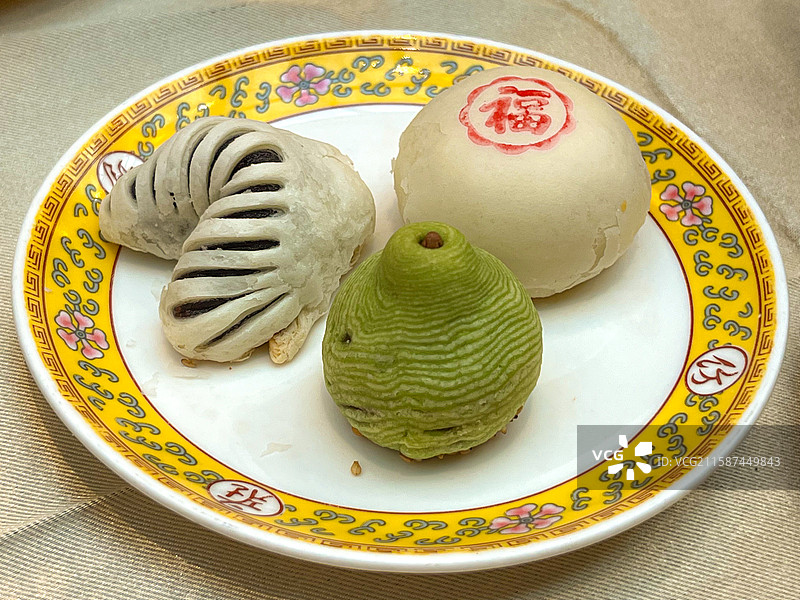 北京 北海公园 仿膳中式传统茶点图片素材