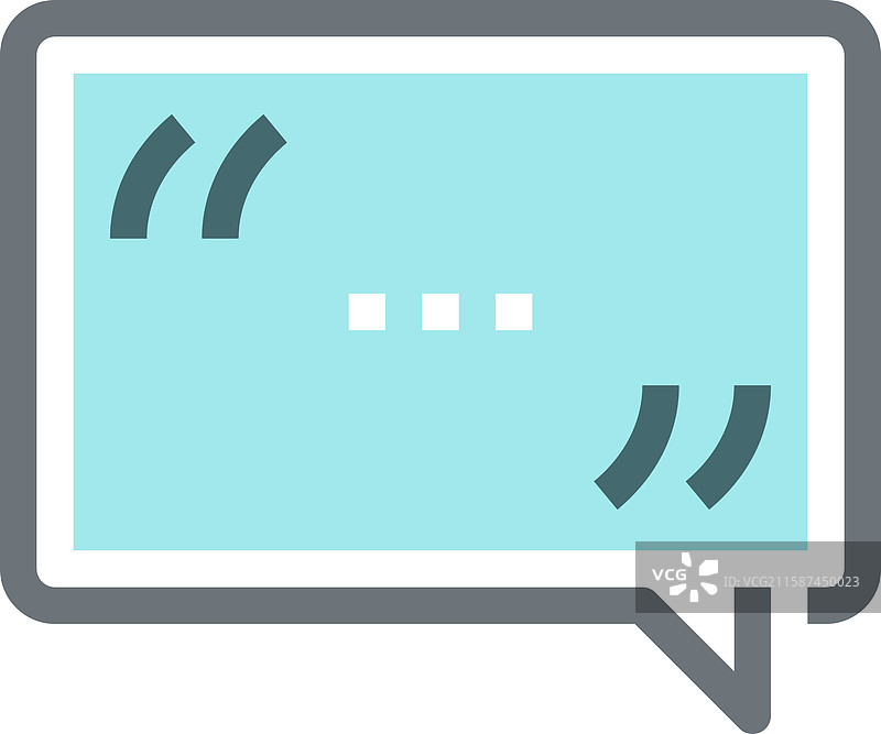 消息气泡扁平线条网页图标概念图片素材