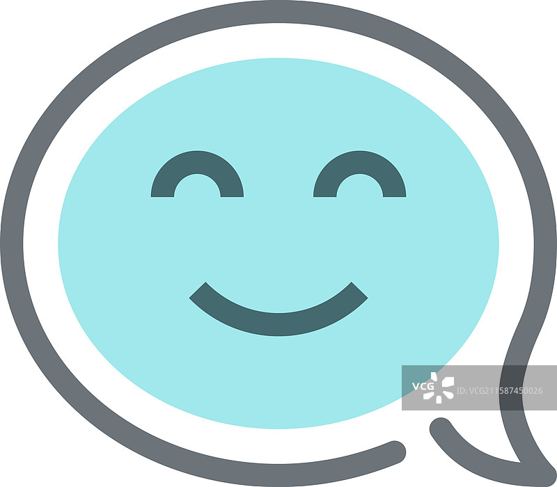 消息气泡扁平线条网页图标概念图片素材