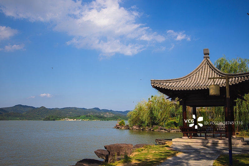 宁波东钱湖小普陀风景区风光图片素材