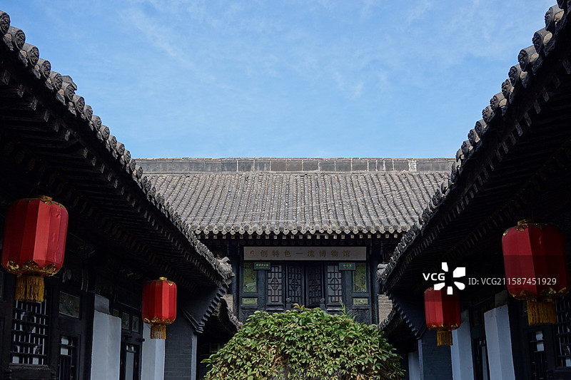 山西省晋中市平遥县平遥古城：蔚盛长长盛蔚票号图片素材