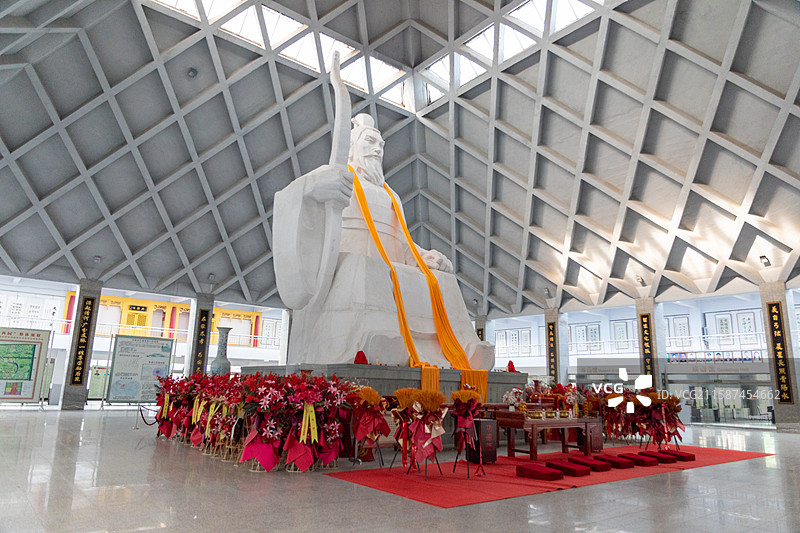 河北省邢台市清河县华夏张氏祖庭张氏宗祠张挥像图片素材