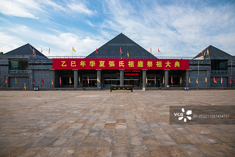 河北省邢台市清河县华夏张氏祖庭张氏宗祠图片素材