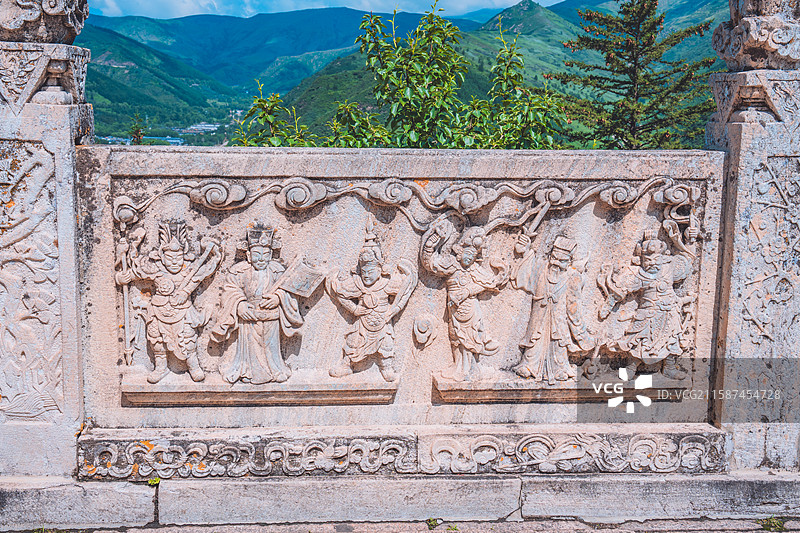 五台山佑国寺图片素材