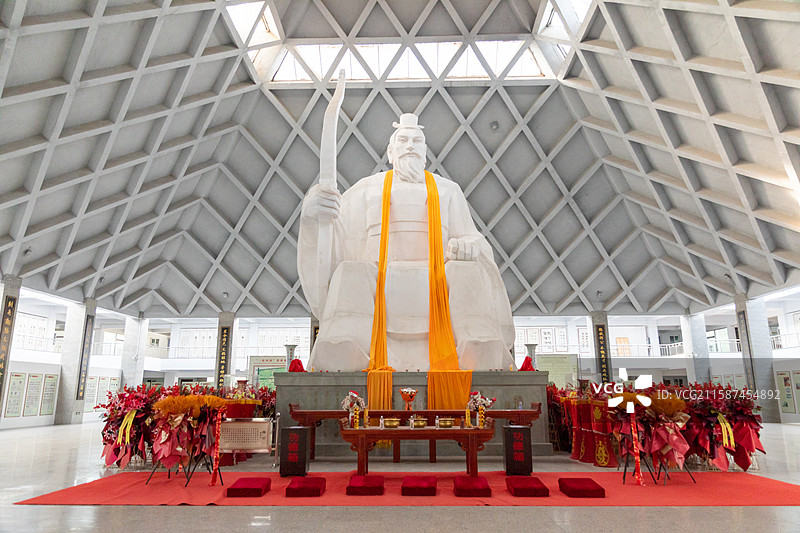 河北省邢台市清河县华夏张氏祖庭张氏宗祠张挥像图片素材