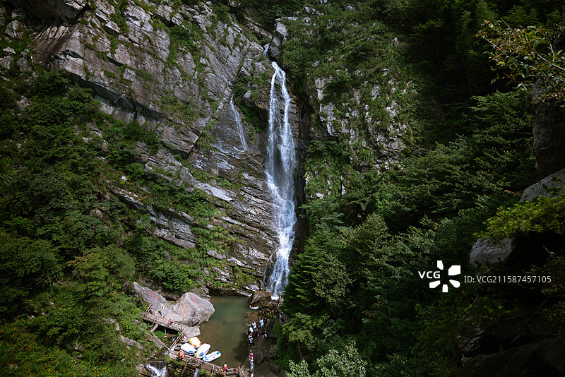庐山大口瀑布图片素材