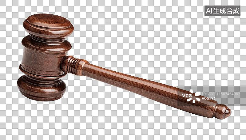 【AI数字艺术】木质法槌特写图片素材