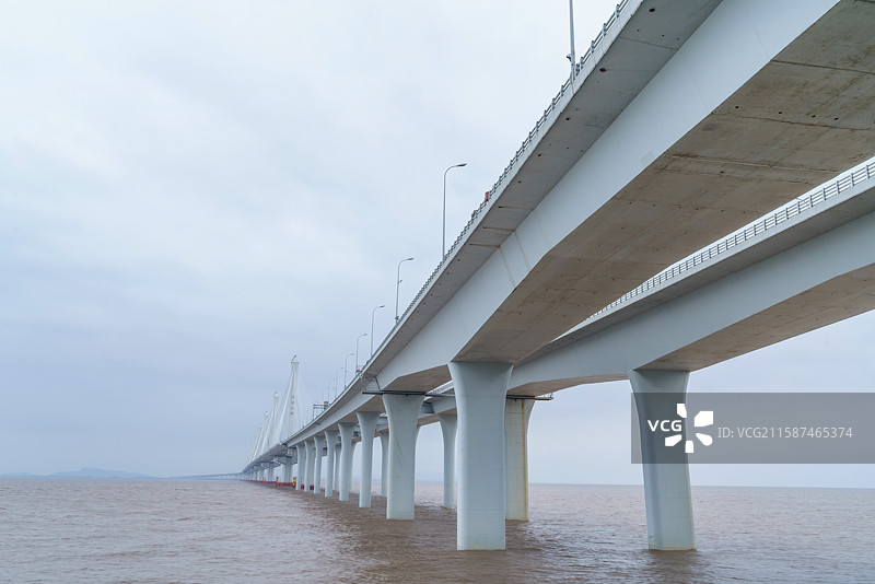 浙江嘉绍大桥图片素材