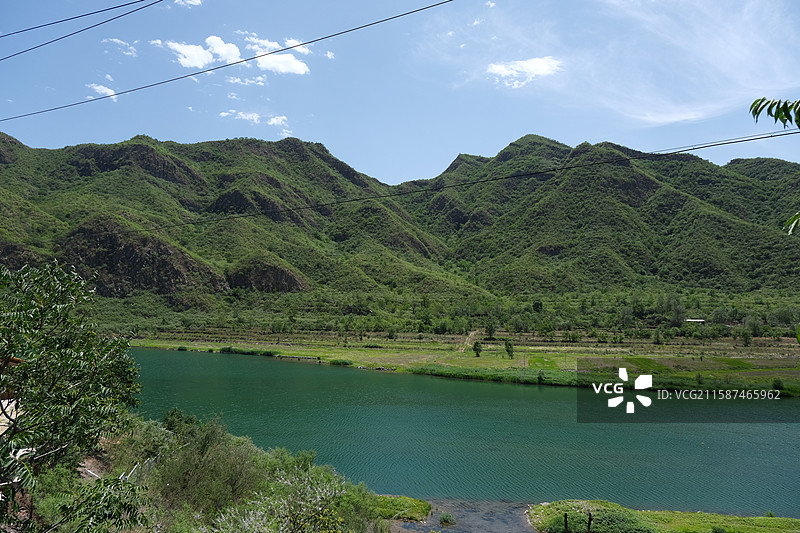 北京门头沟斋堂水库自然风光图片素材