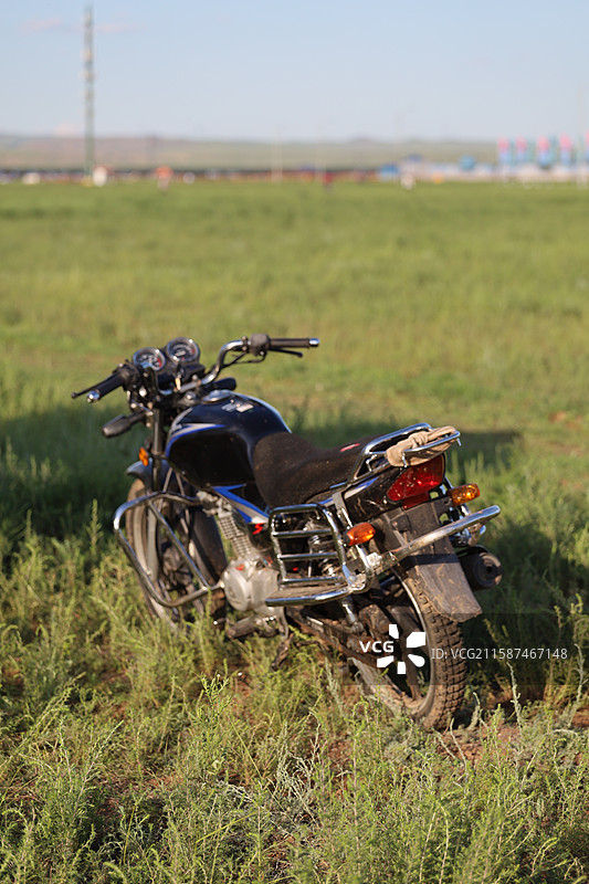 草原摩托图片素材