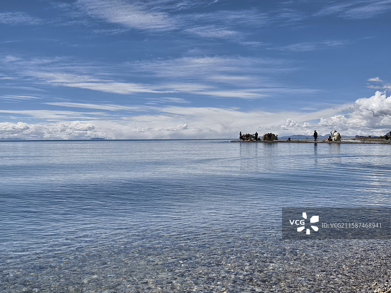 纳木错湖美景图片素材