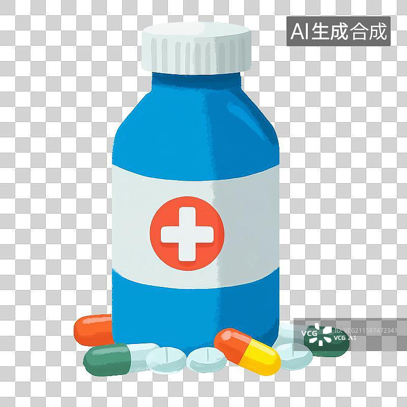 【AI数字艺术】免扣元素医药题材图标图片素材