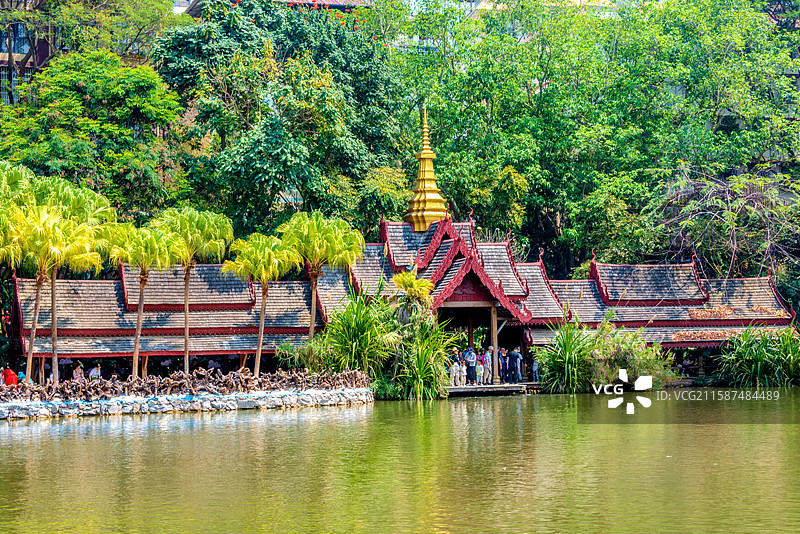 中国云南西双版纳景洪曼听御花园风景图片素材