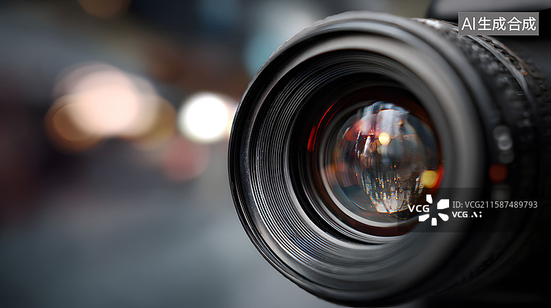 【AI数字艺术】相机镜头特写图片素材