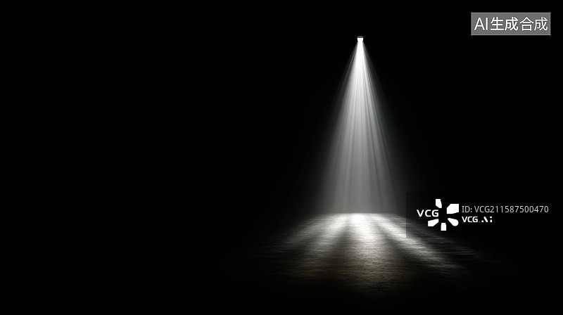 【AI数字艺术】聚光灯下的神秘舞台图片素材