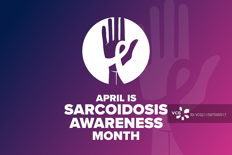 四月是肉芽肿病意识月模板图片素材