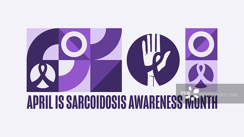 四月是肉芽肿病意识月模板图片素材