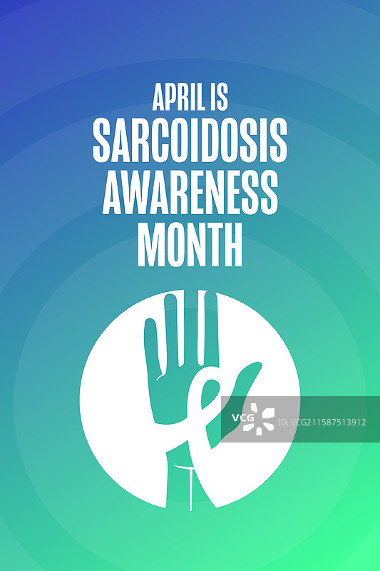 四月是肉芽肿病意识月的模板图片素材