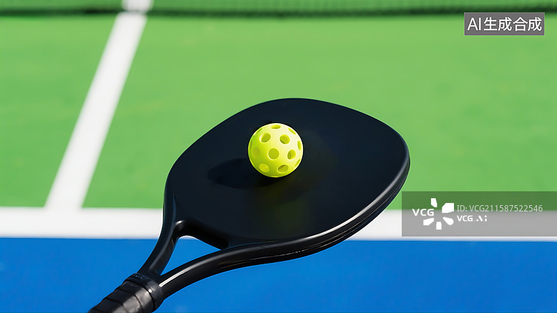 【AI数字艺术】匹克球与匹克球拍图片素材