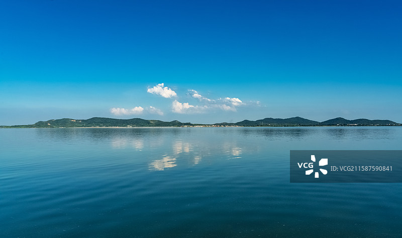 南京高淳，固城湖夏日风光图片素材