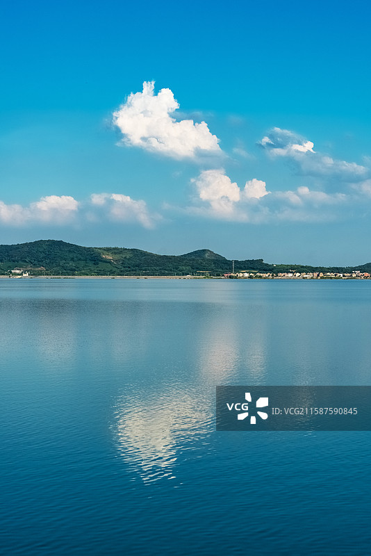 南京高淳，固城湖夏日风光图片素材