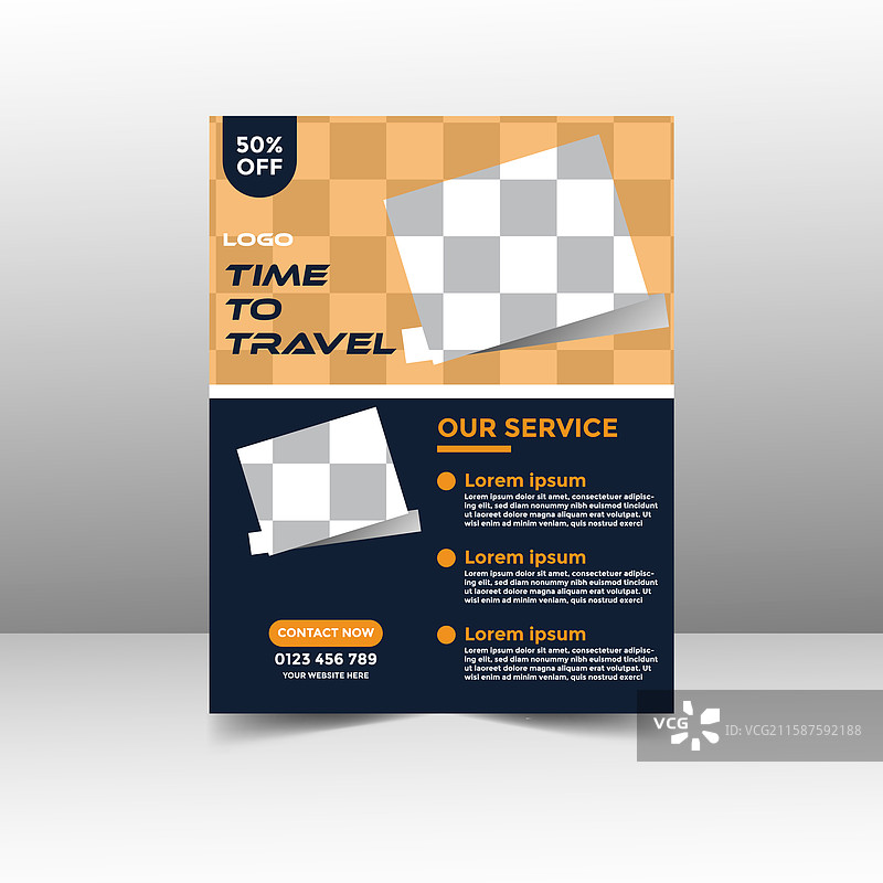 旅游宣传单设计图片素材