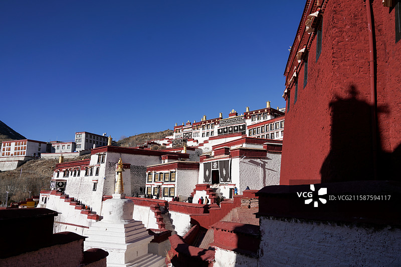 西藏 拉萨 甘丹寺 格鲁派 宗喀巴图片素材